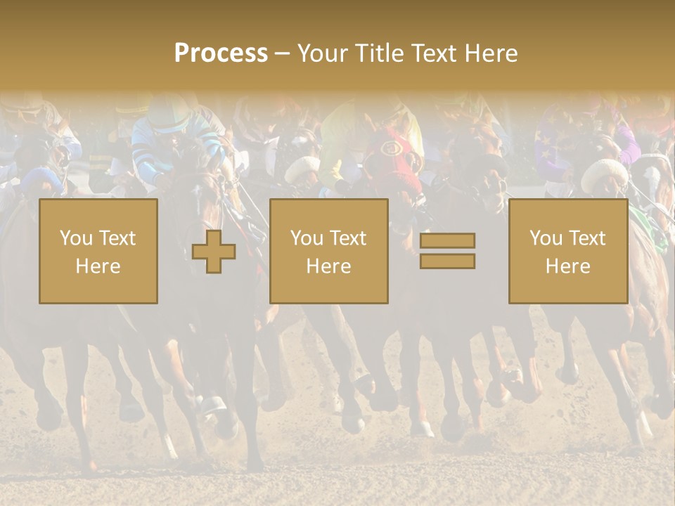 Compete Joel Racecourse PowerPoint Template