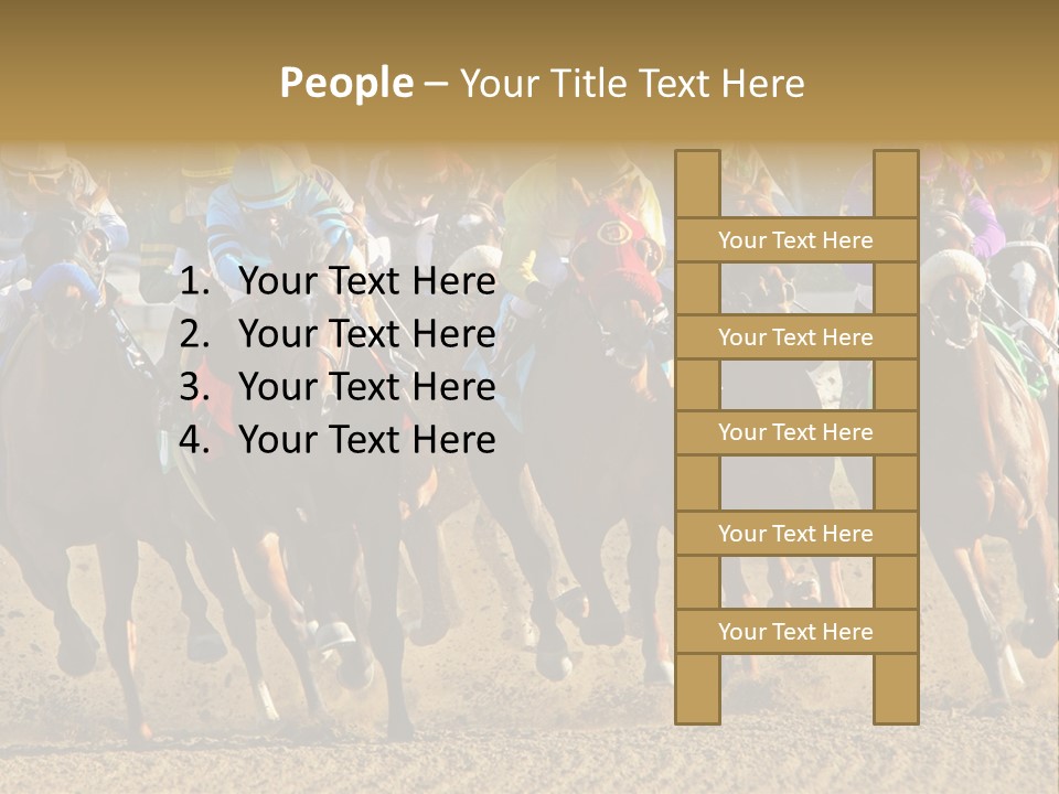 Compete Joel Racecourse PowerPoint Template