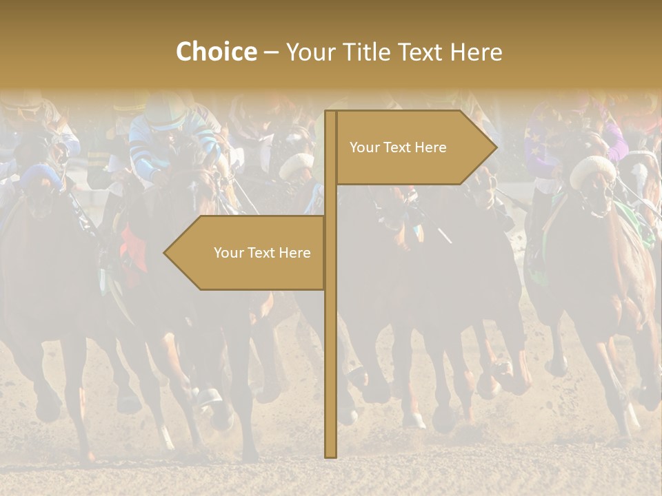 Compete Joel Racecourse PowerPoint Template