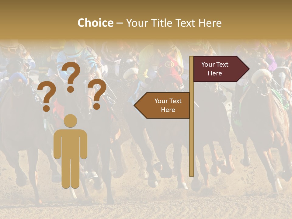 Compete Joel Racecourse PowerPoint Template