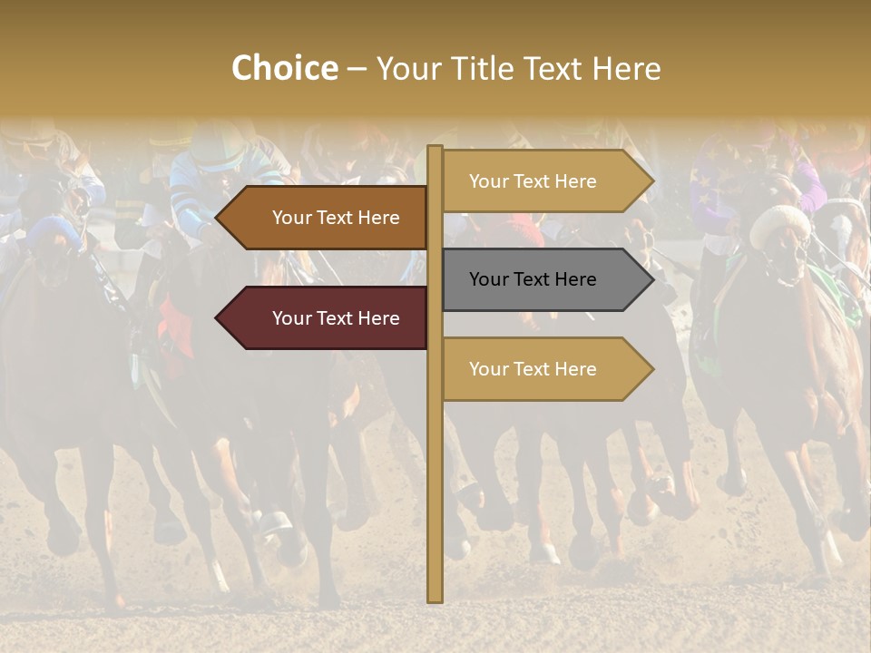 Compete Joel Racecourse PowerPoint Template