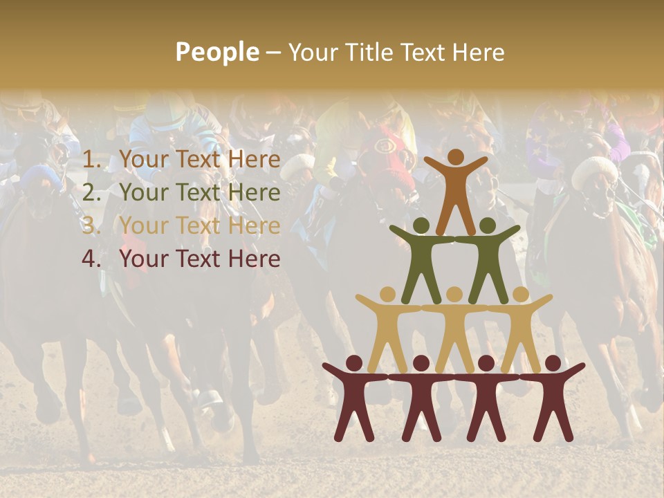 Compete Joel Racecourse PowerPoint Template