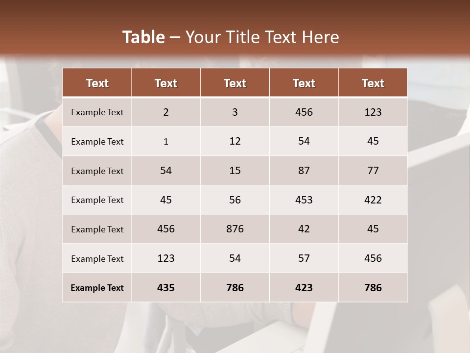 Two Men Working On A Computer In An Office PowerPoint Template