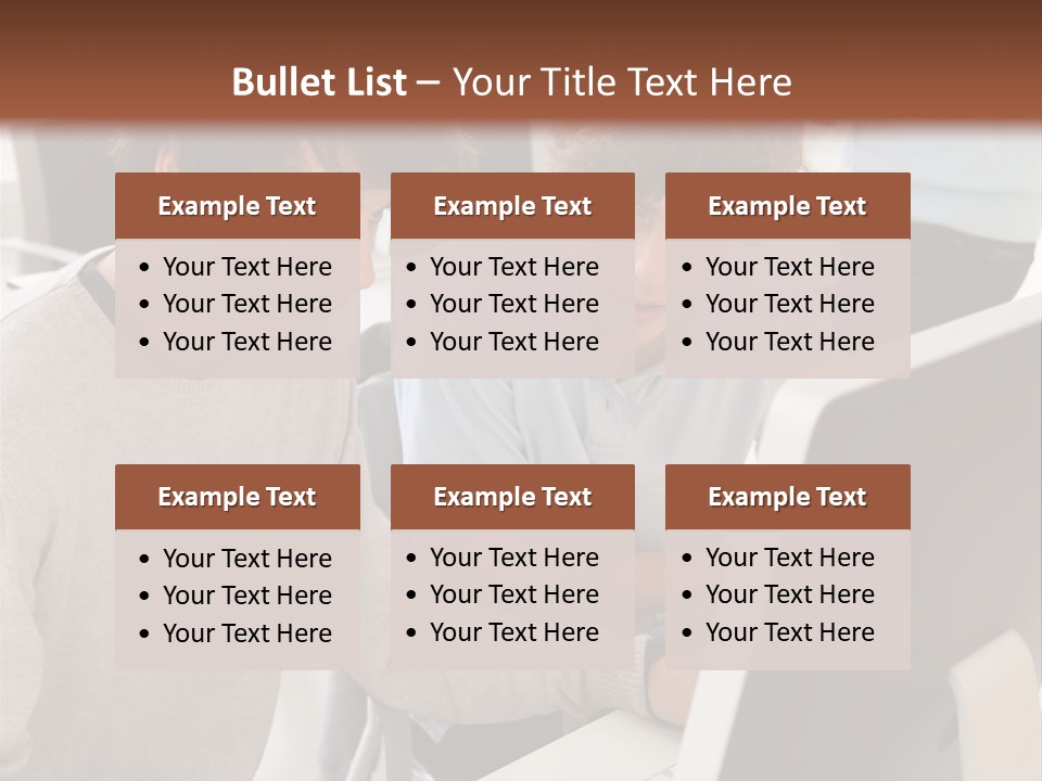 Two Men Working On A Computer In An Office PowerPoint Template