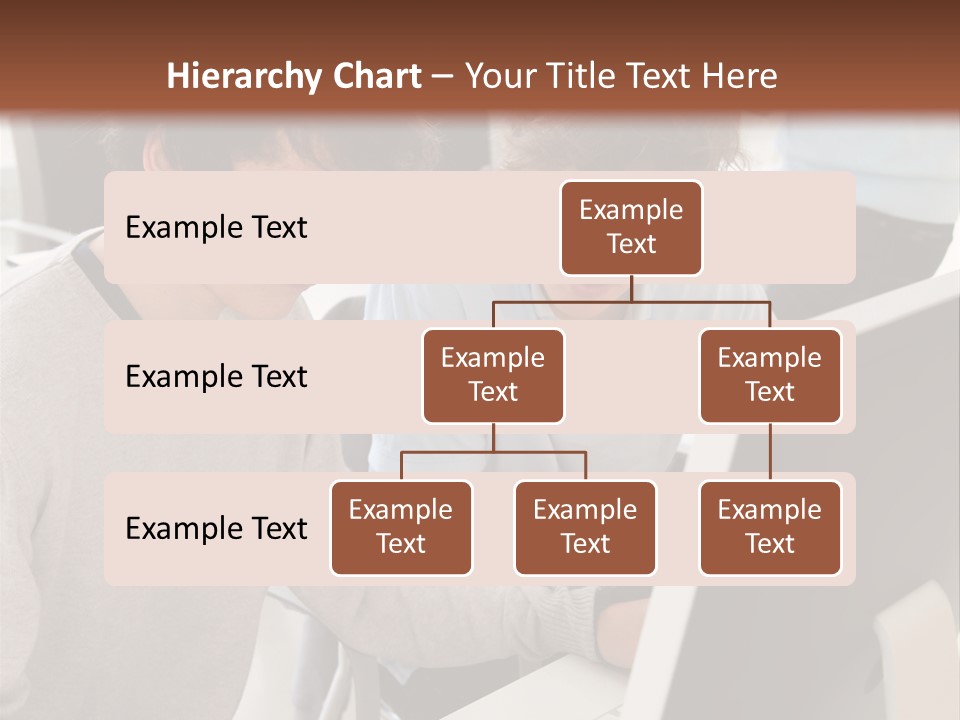 Two Men Working On A Computer In An Office PowerPoint Template