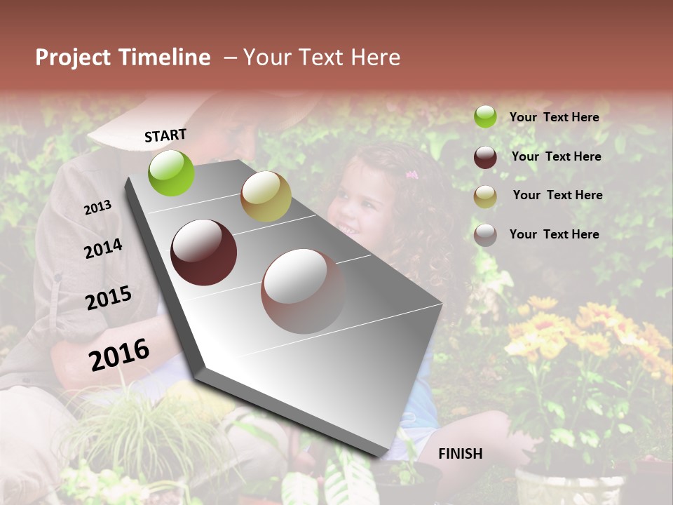 Beautiful Cute Sit PowerPoint Template