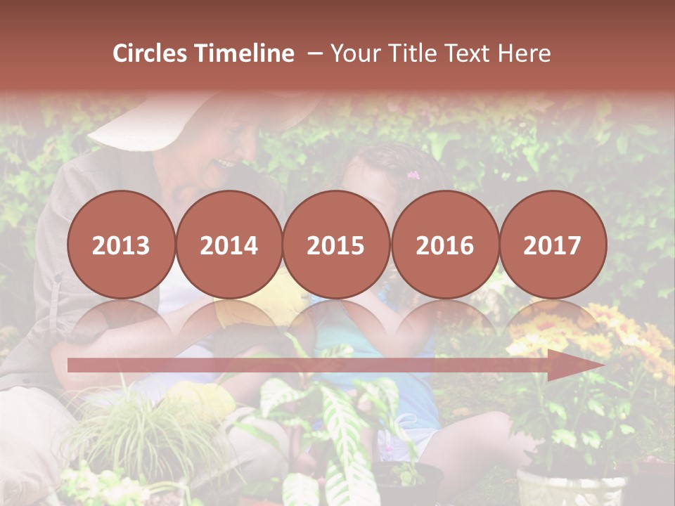 Beautiful Cute Sit PowerPoint Template