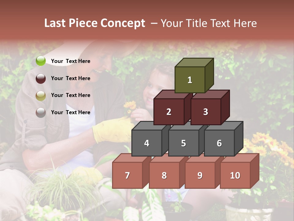 Beautiful Cute Sit PowerPoint Template