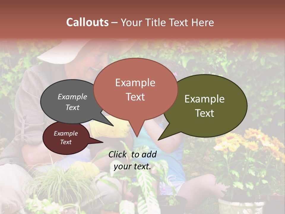 Beautiful Cute Sit PowerPoint Template