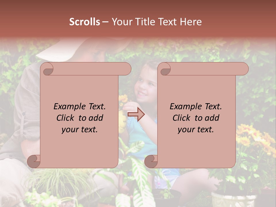 Beautiful Cute Sit PowerPoint Template