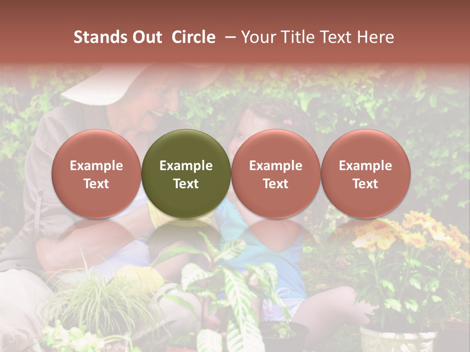 Beautiful Cute Sit PowerPoint Template