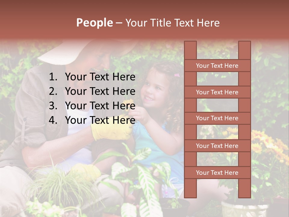 Beautiful Cute Sit PowerPoint Template