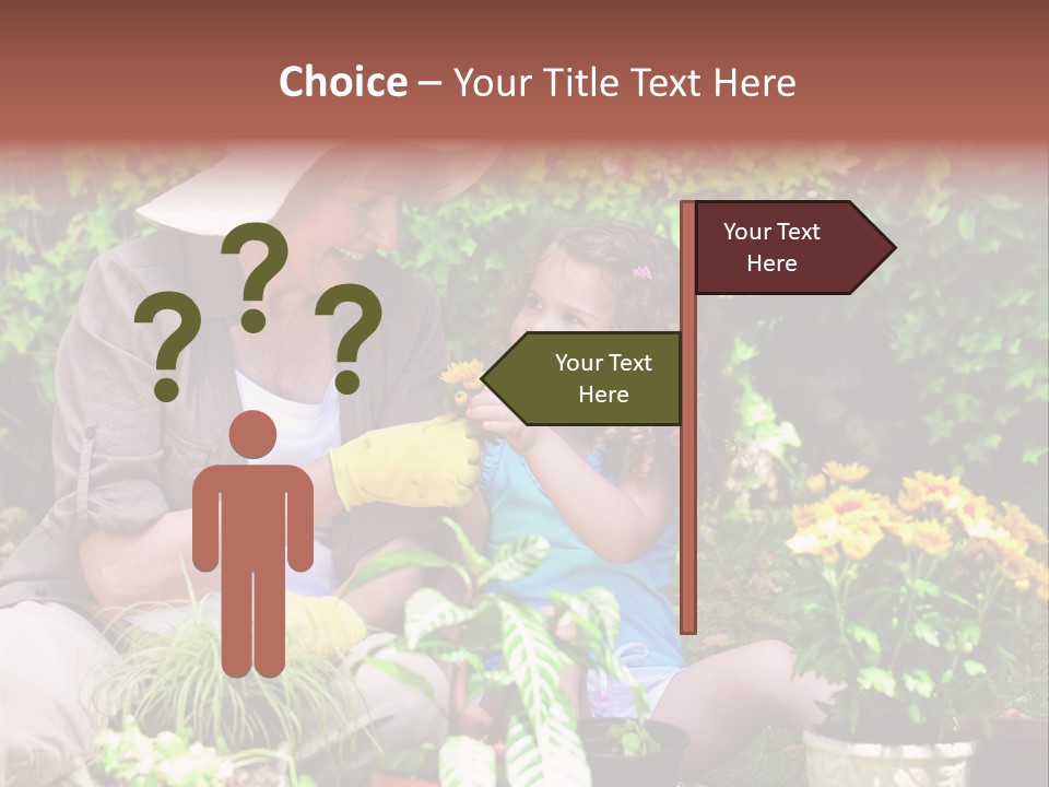 Beautiful Cute Sit PowerPoint Template