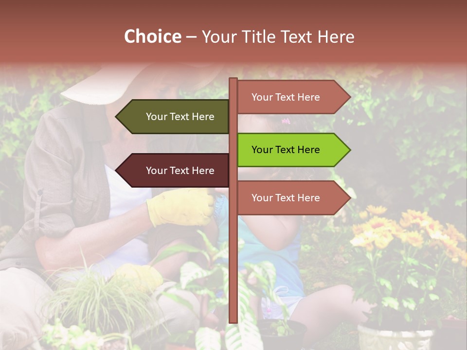 Beautiful Cute Sit PowerPoint Template