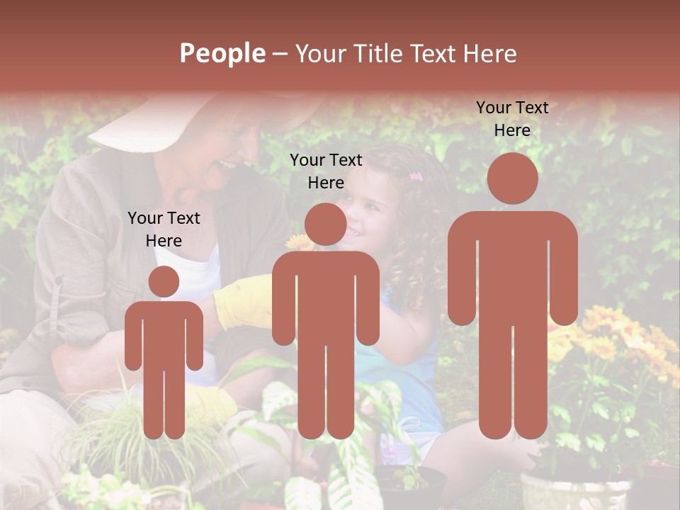 Beautiful Cute Sit PowerPoint Template