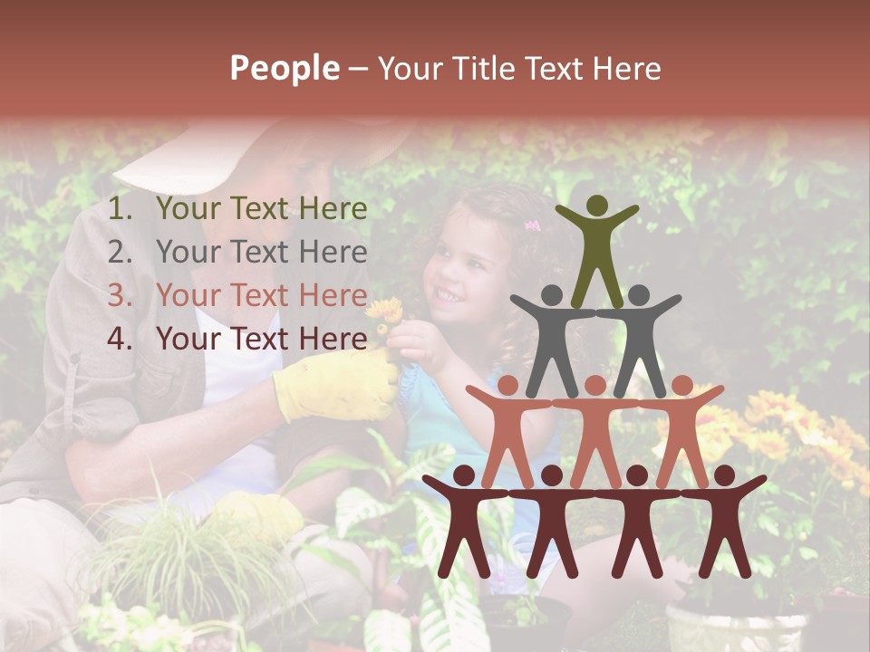 Beautiful Cute Sit PowerPoint Template