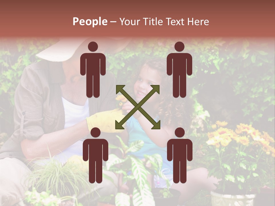 Beautiful Cute Sit PowerPoint Template