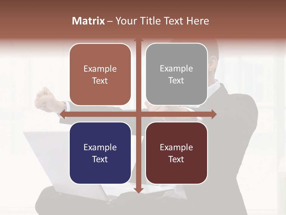 A Man In A Suit Pointing At Something PowerPoint Template