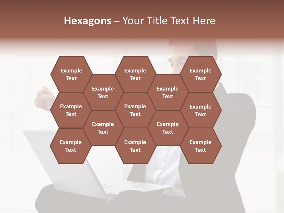 A Man In A Suit Pointing At Something PowerPoint Template