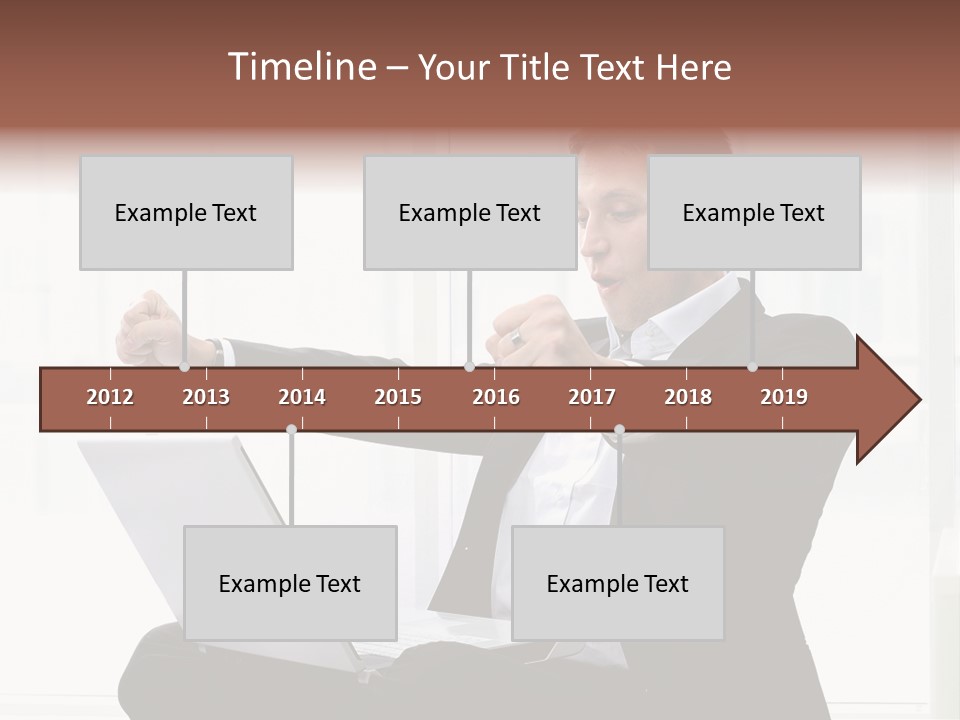 A Man In A Suit Pointing At Something PowerPoint Template
