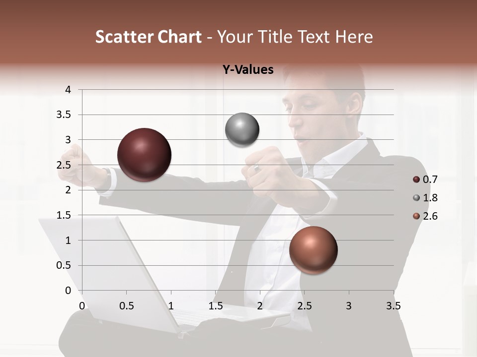 A Man In A Suit Pointing At Something PowerPoint Template