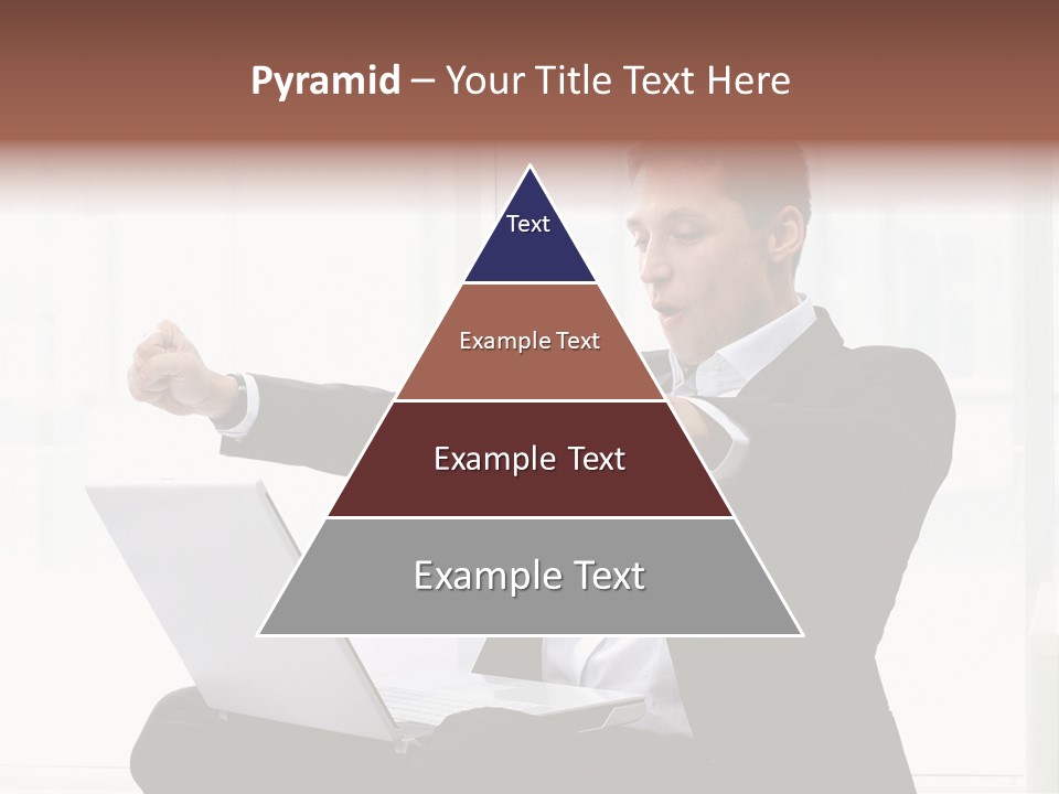 A Man In A Suit Pointing At Something PowerPoint Template