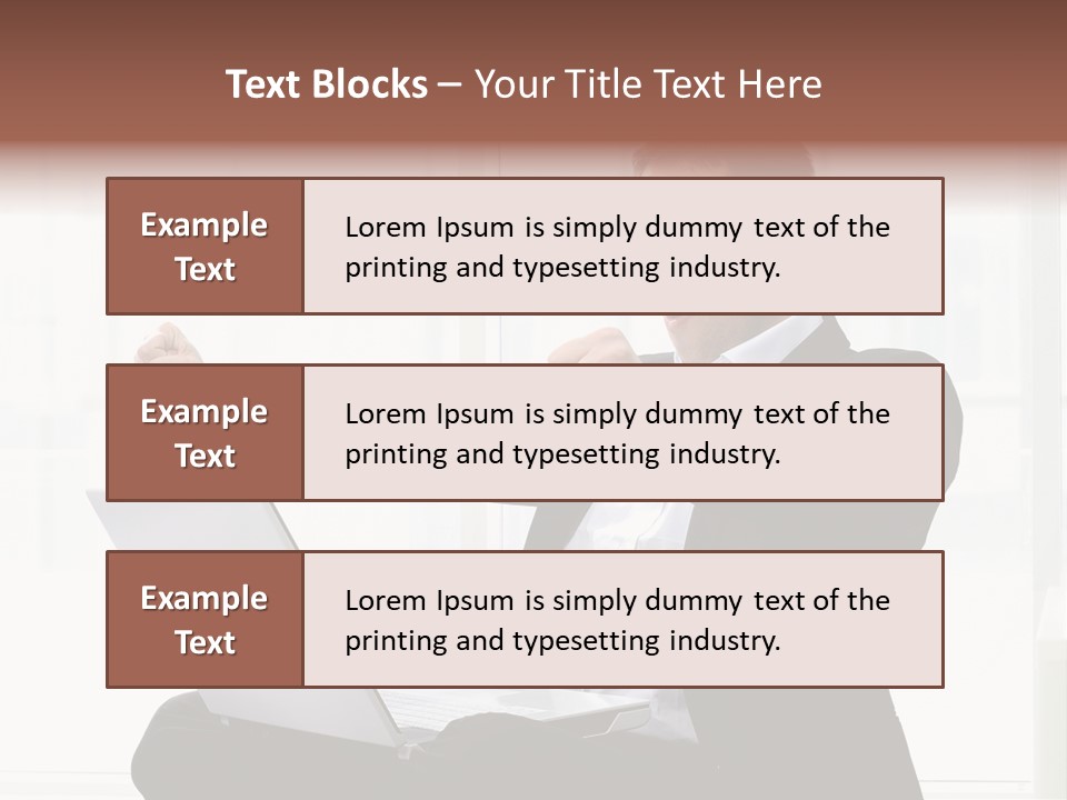 A Man In A Suit Pointing At Something PowerPoint Template