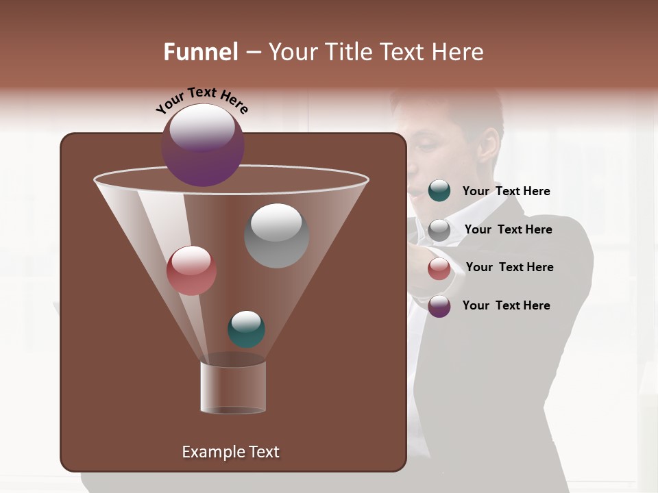 A Man In A Suit Pointing At Something PowerPoint Template