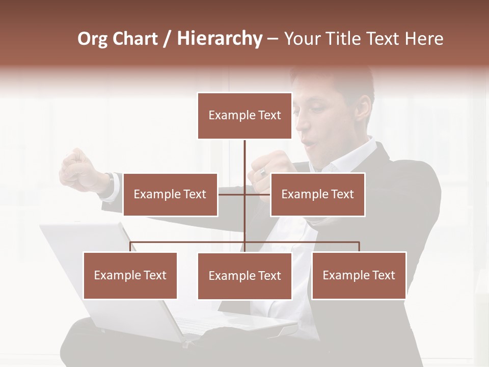 A Man In A Suit Pointing At Something PowerPoint Template