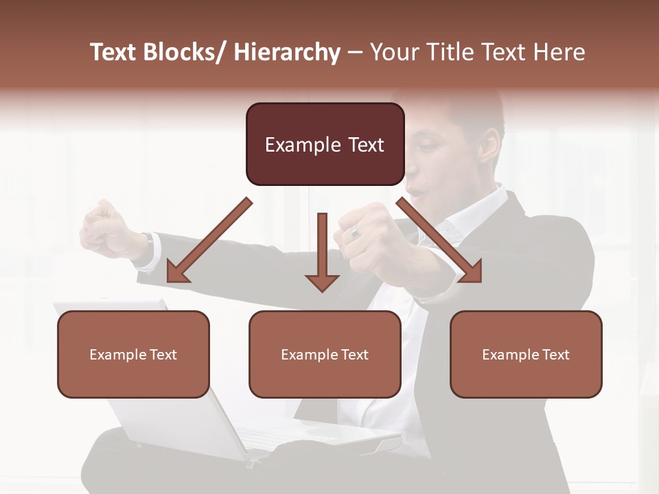 A Man In A Suit Pointing At Something PowerPoint Template
