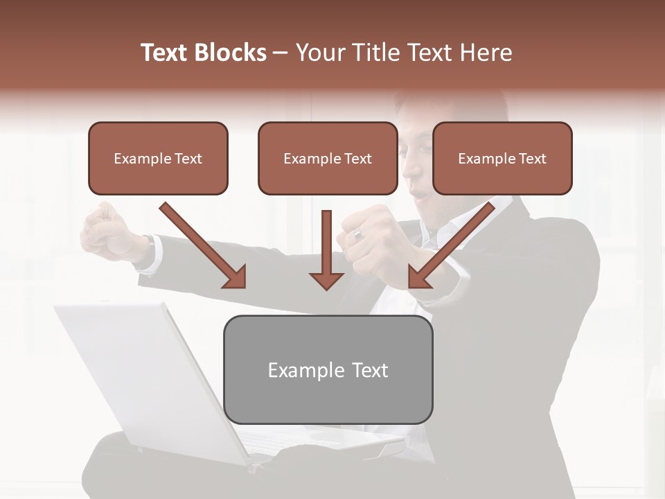 A Man In A Suit Pointing At Something PowerPoint Template