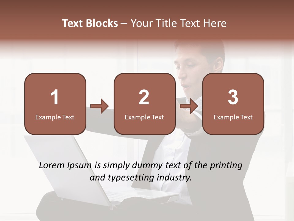 A Man In A Suit Pointing At Something PowerPoint Template