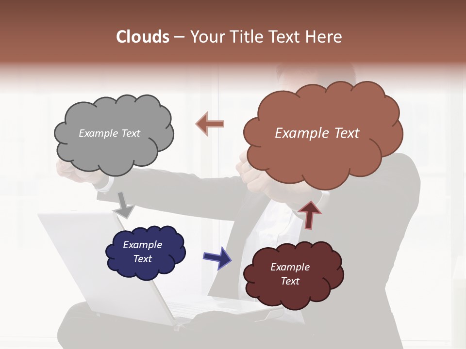 A Man In A Suit Pointing At Something PowerPoint Template