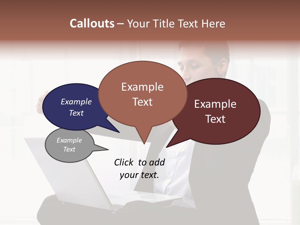 A Man In A Suit Pointing At Something PowerPoint Template