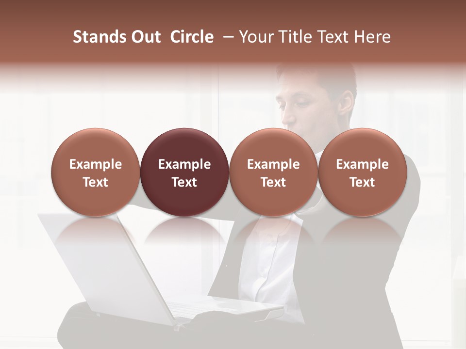 A Man In A Suit Pointing At Something PowerPoint Template