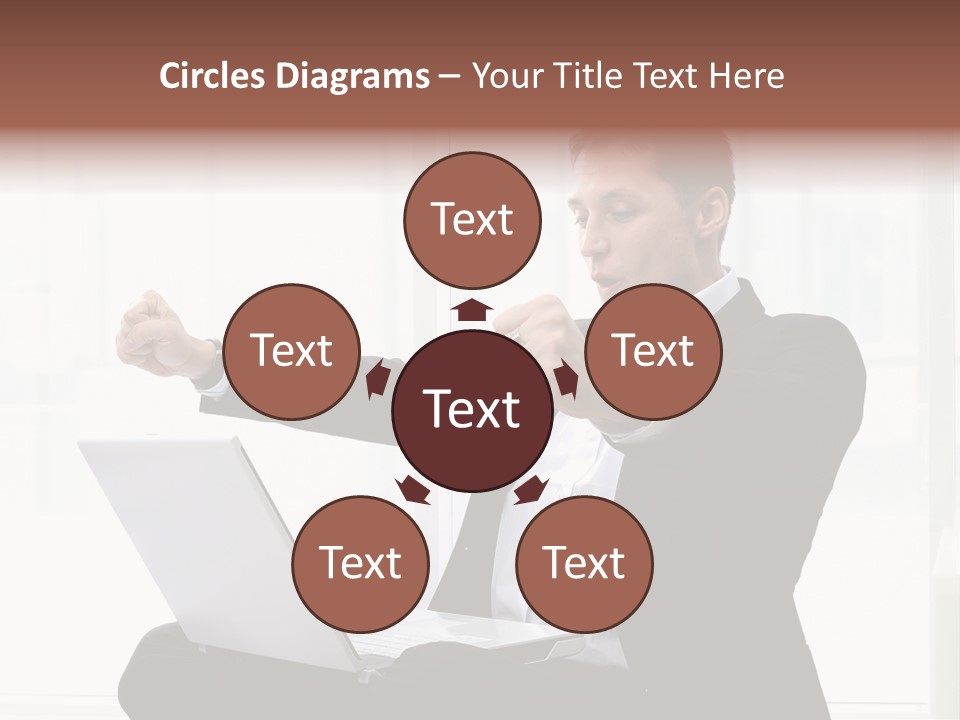 A Man In A Suit Pointing At Something PowerPoint Template