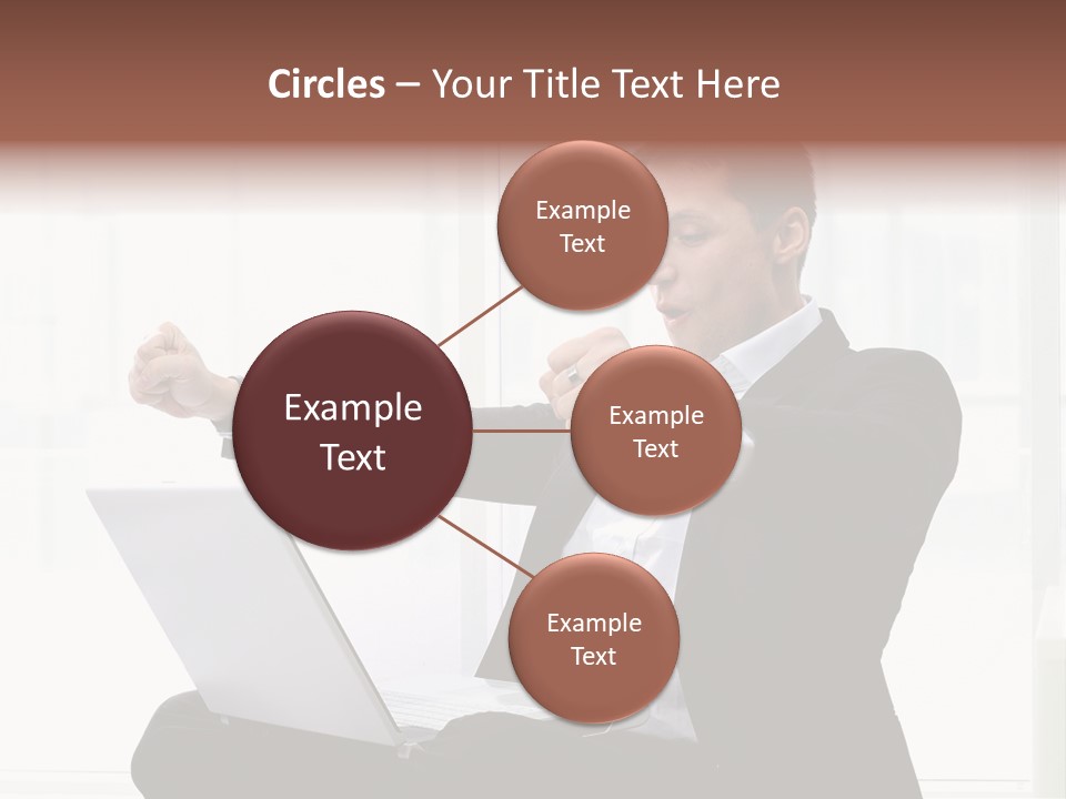 A Man In A Suit Pointing At Something PowerPoint Template