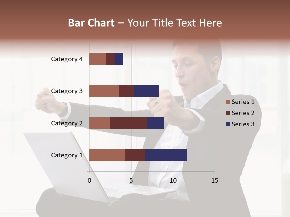 A Man In A Suit Pointing At Something PowerPoint Template
