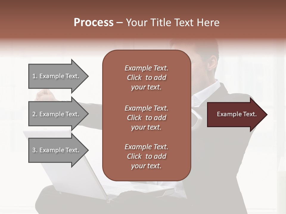 A Man In A Suit Pointing At Something PowerPoint Template
