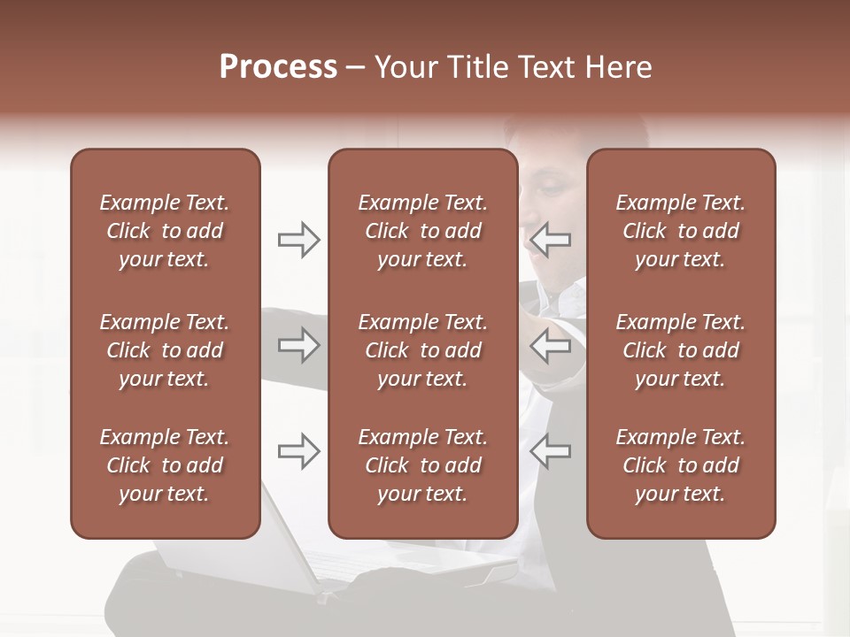 A Man In A Suit Pointing At Something PowerPoint Template