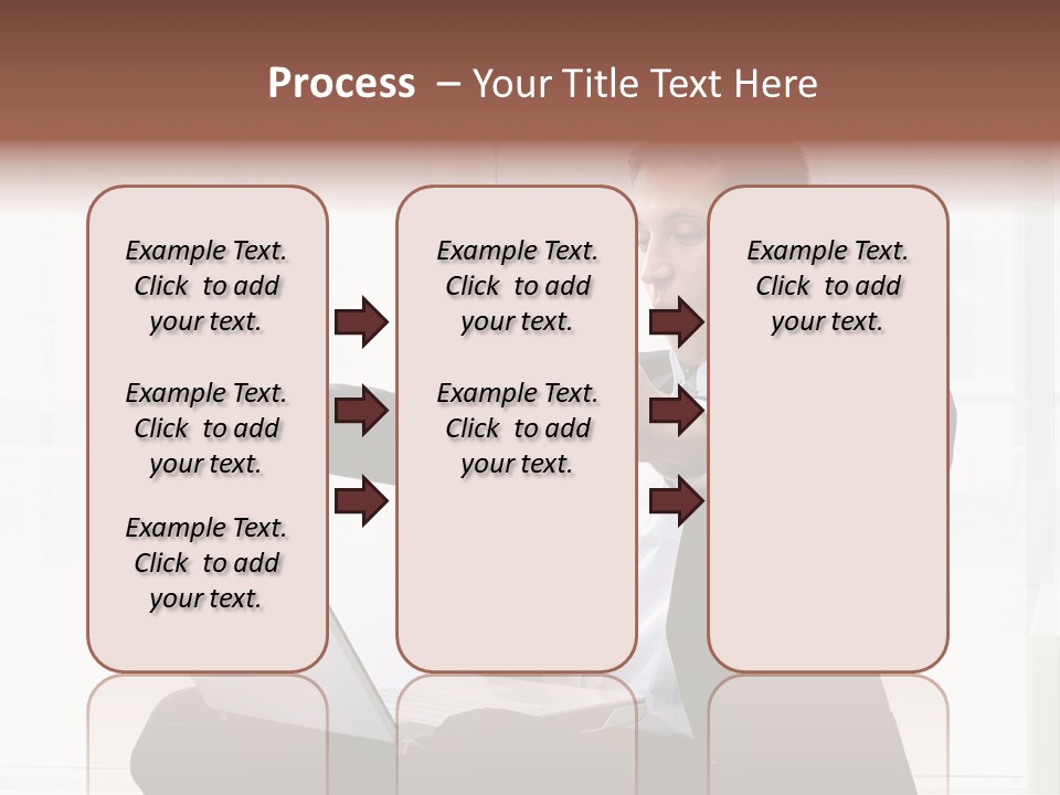 A Man In A Suit Pointing At Something PowerPoint Template
