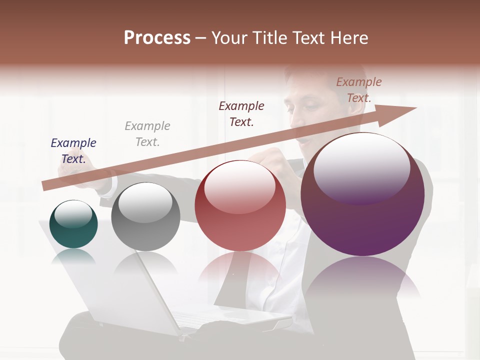 A Man In A Suit Pointing At Something PowerPoint Template