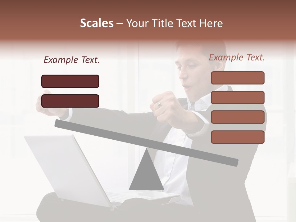 A Man In A Suit Pointing At Something PowerPoint Template