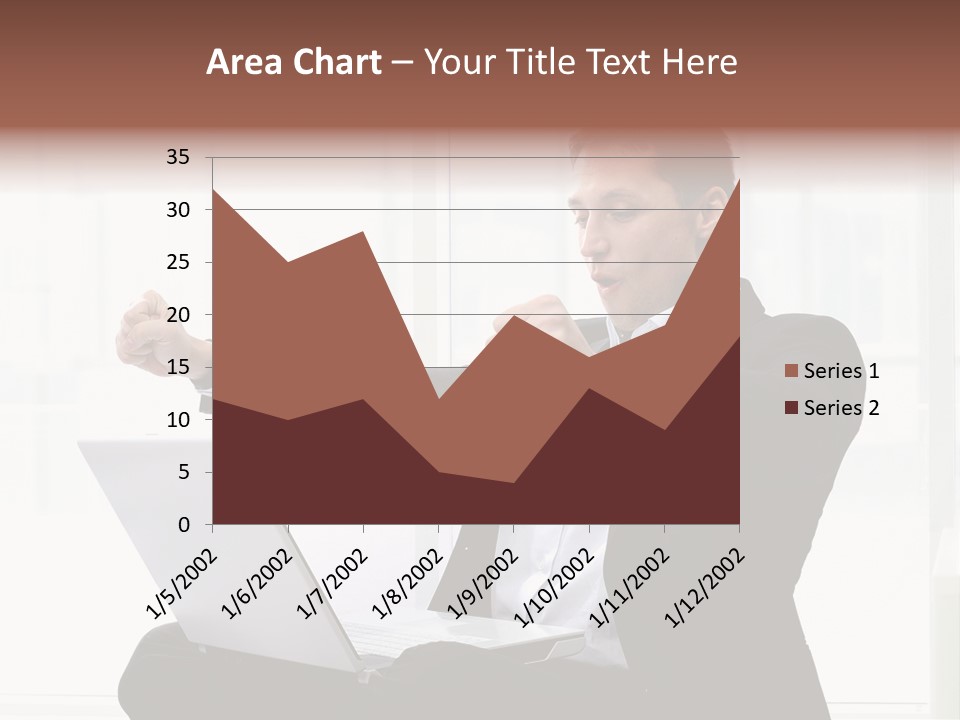 A Man In A Suit Pointing At Something PowerPoint Template