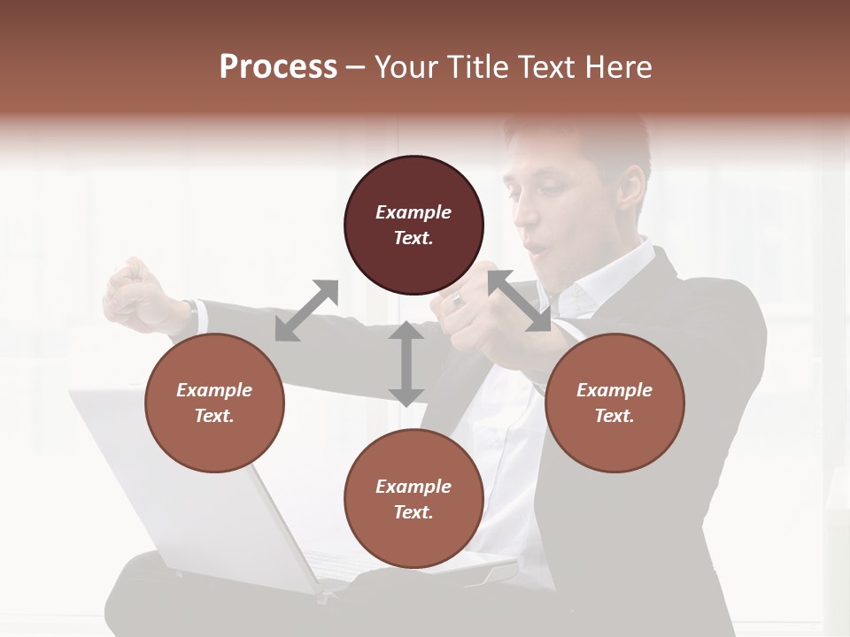 A Man In A Suit Pointing At Something PowerPoint Template