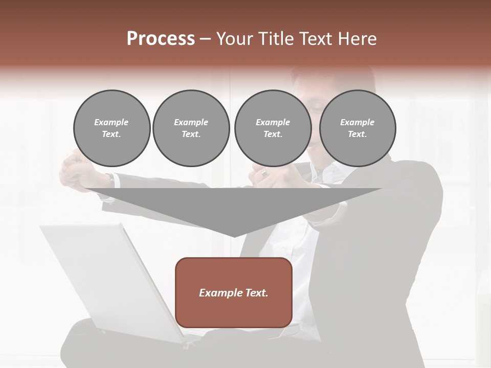 A Man In A Suit Pointing At Something PowerPoint Template