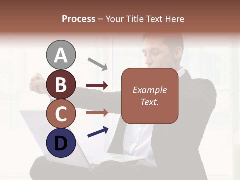 A Man In A Suit Pointing At Something PowerPoint Template