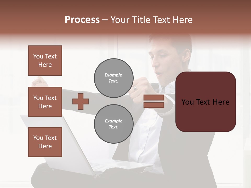 A Man In A Suit Pointing At Something PowerPoint Template