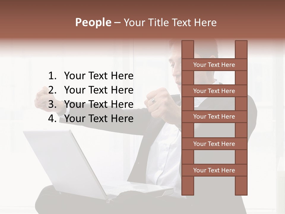 A Man In A Suit Pointing At Something PowerPoint Template