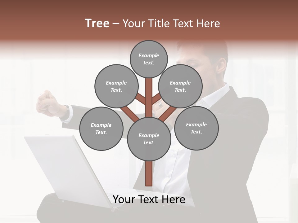 A Man In A Suit Pointing At Something PowerPoint Template